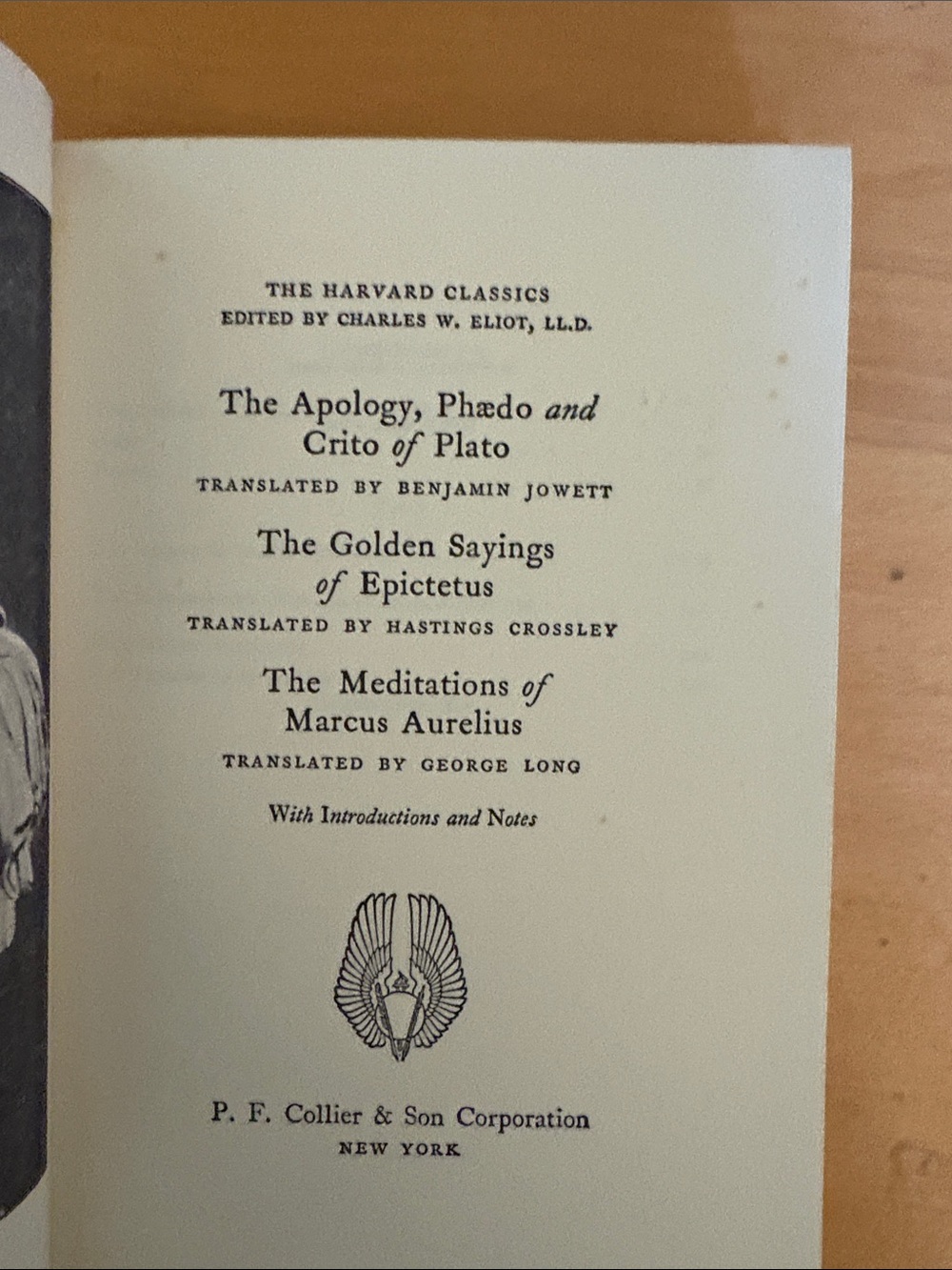 Plato, Epictetus, and Marcus Aurelius- The Harvard Classics